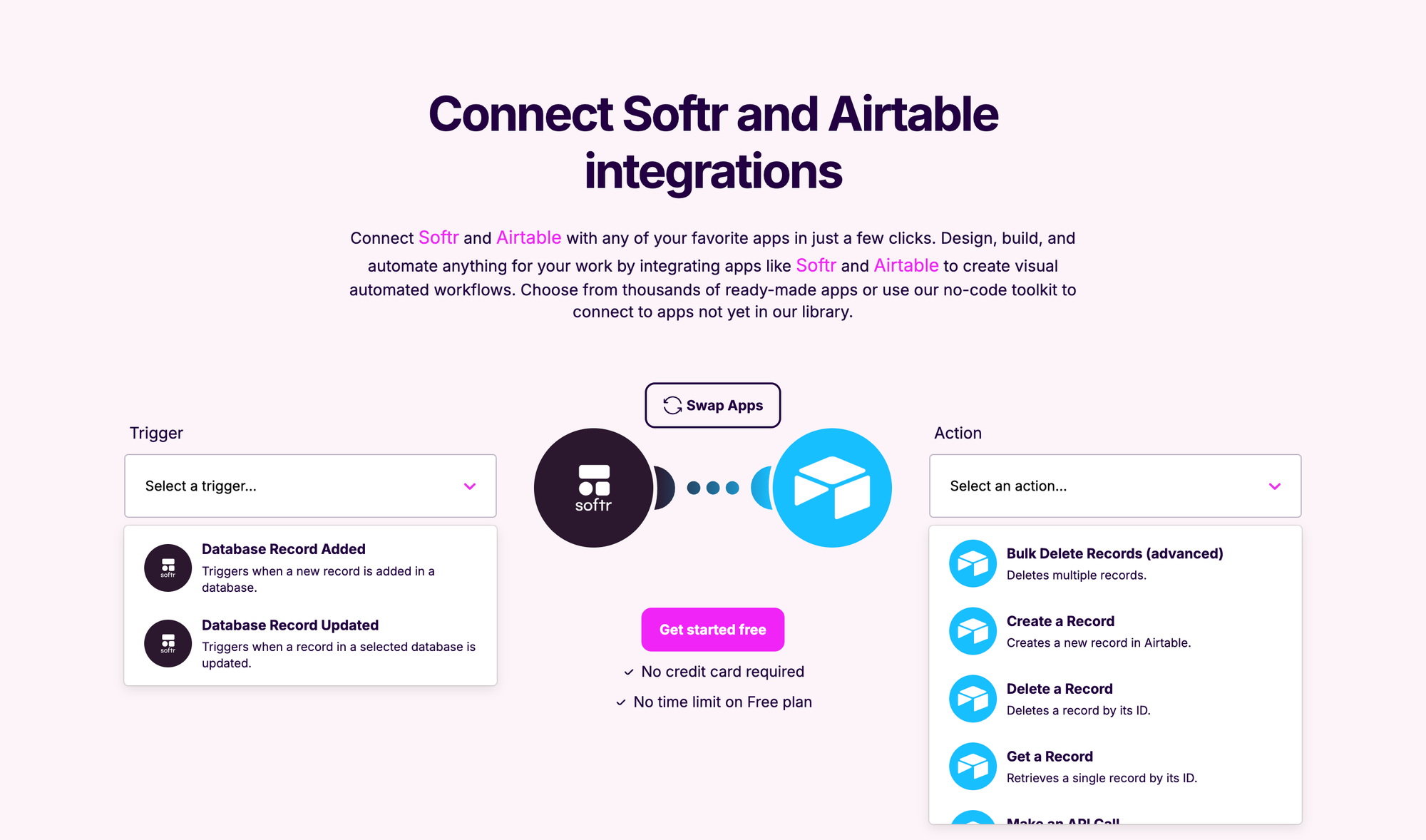 Connect Softr to Airtable via Make