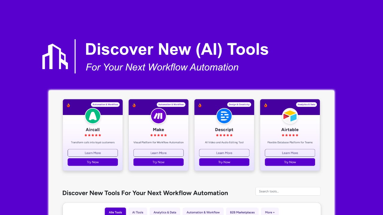 Discover the Best Tools for Your Next Workflow Automation