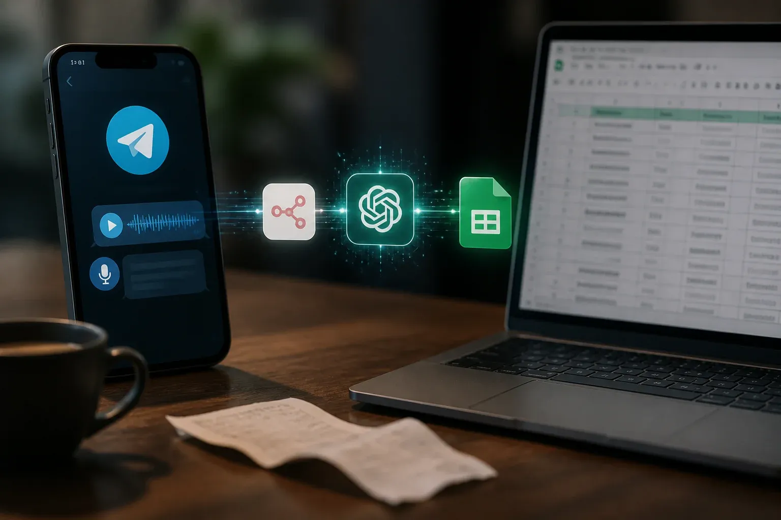 n8n’s Telegram Expense Template Turns Voice and Text Into Google Sheets Entries