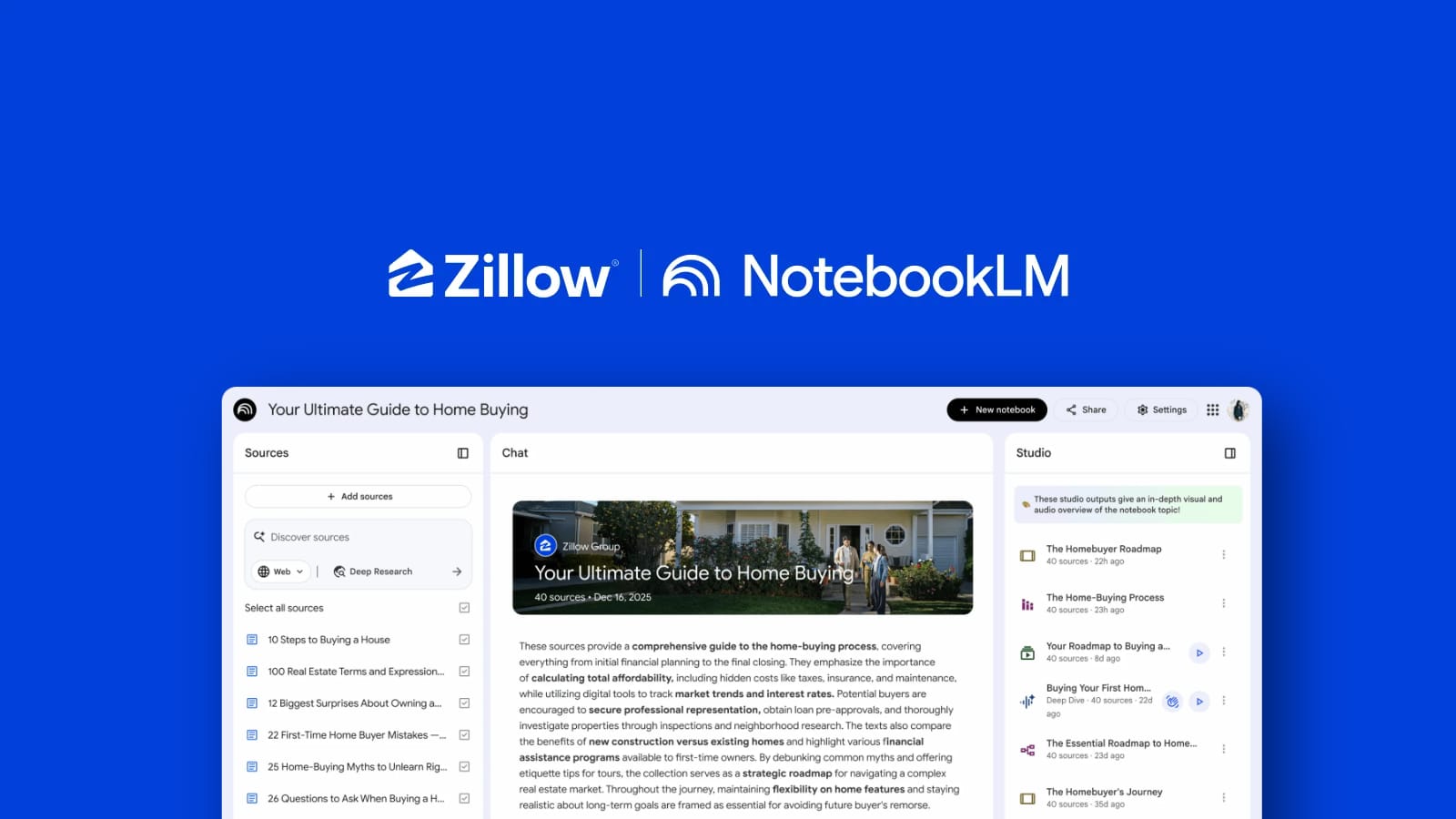  Google NotebookLM and Zillow - AI Home Buying Guide
