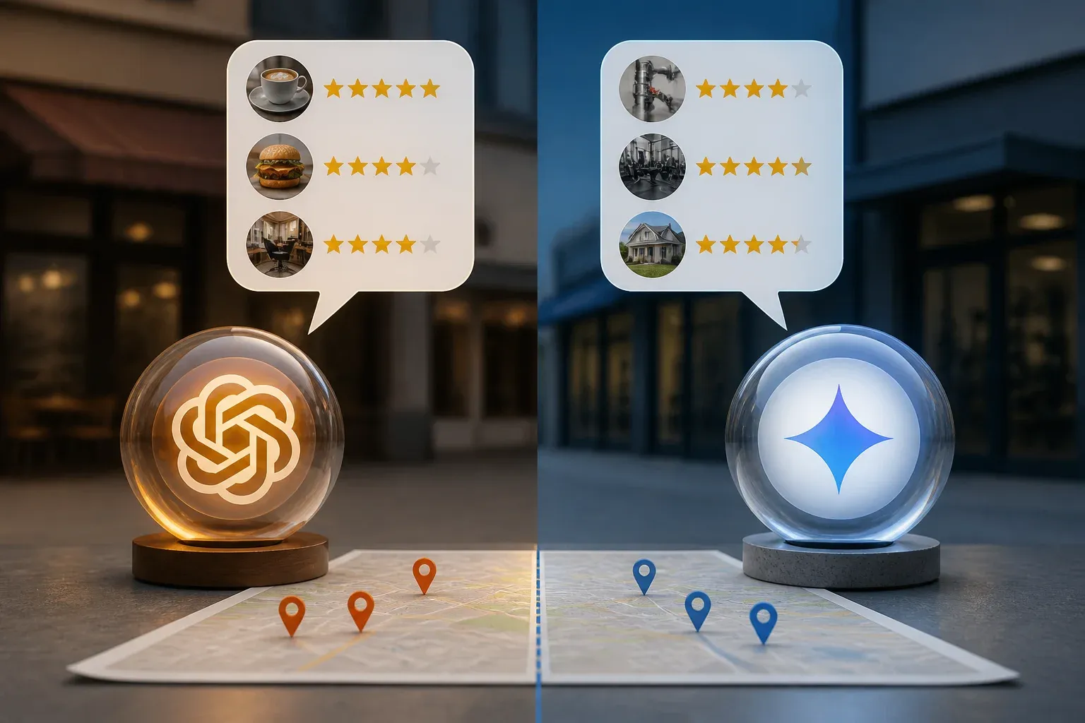 ChatGPT and Gemini Rarely Agree on Top Local Businesses, Study Finds