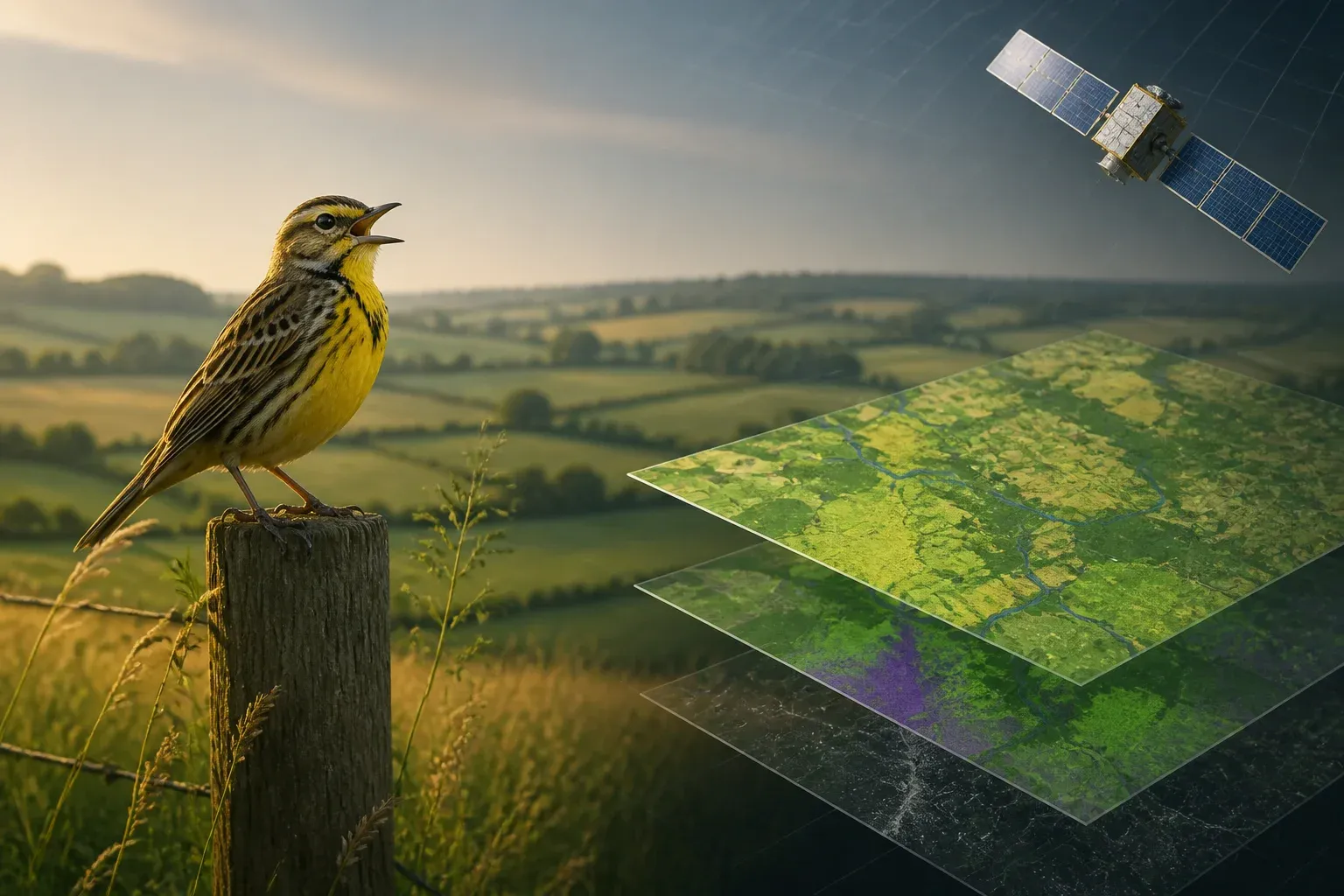 EU BirdWatch Uses Copernicus Data and AI to Target Farmland Bird Conservation