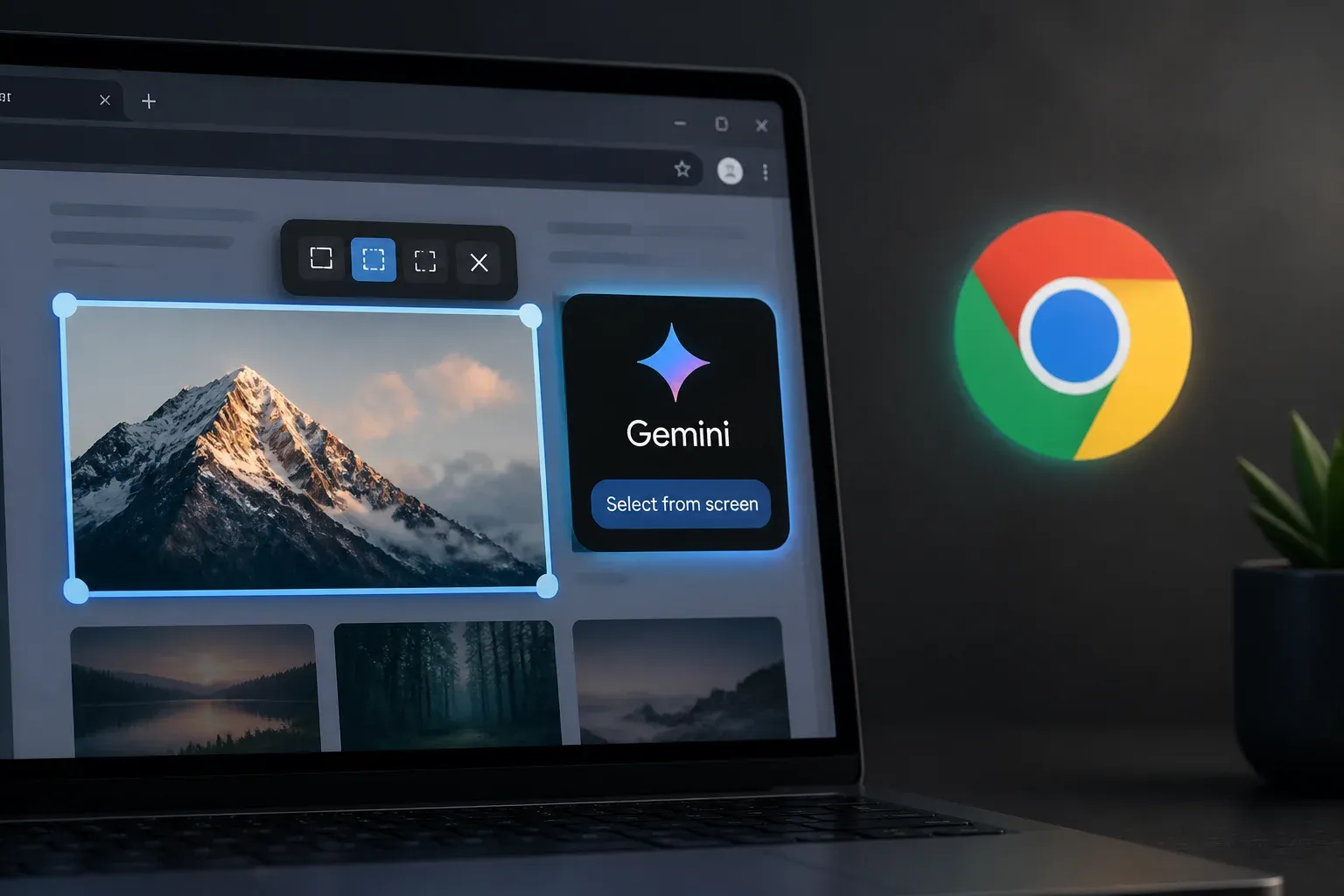 Gemini in Chrome Adds Select From Screen for More Focused Browser Prompts
