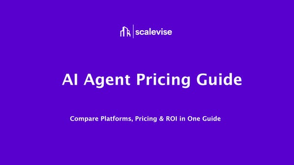 AI Agent Pricing Guide