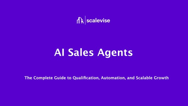 AI Sales Agents Guide