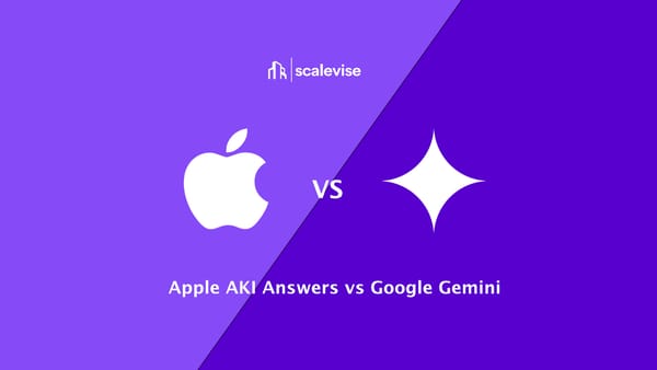 Apple AKI Answers vs Google Gimini
