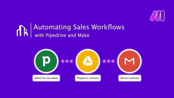 Pipedrive and Make Automation