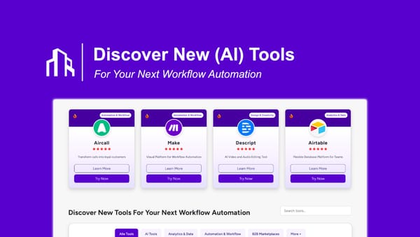 New Tools for Your Next Workflow Automation