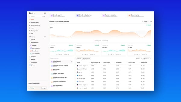 Orq.ai LLM operations platform dashboard for prompt management and AI governance