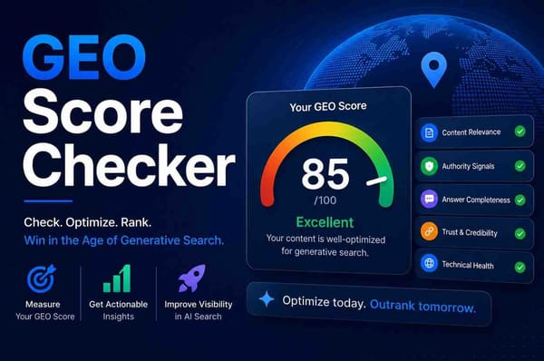 What Is a GEO Visibility Checker?