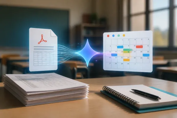 Google Gemini Makes PDF-to-Calendar Workflows Practical for Schools and Teams