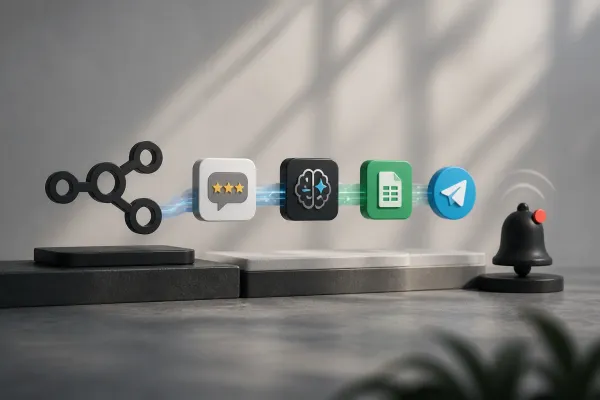 n8n Review Monitoring Template Automates Sentiment Analysis and Telegram Alerts